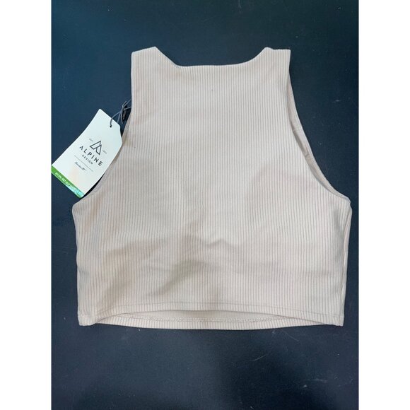 Alpine Design Womens Ribbed Crop Tank Light‎ Beige X-Small $35 - Picture 5 of 7
